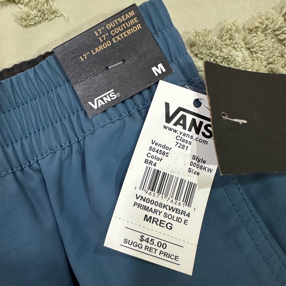 Vans Teal Primary Solid Swim Shorts - Picture 3 of 6